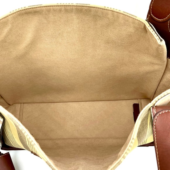 Stella McCartney Striped Cotton Canvas Tote #989 - Picture 4 of 6